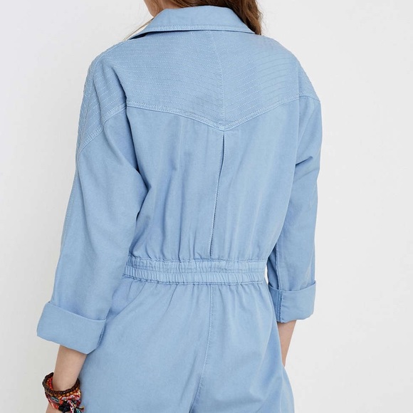 80s Inspired Buttoned Romper - Picture 3 of 5